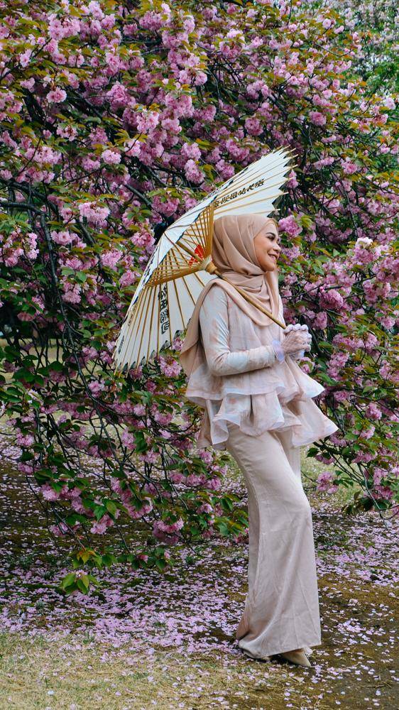 日本中心地区还有这么大片樱花林?这也太美了吧,绿意盎然20