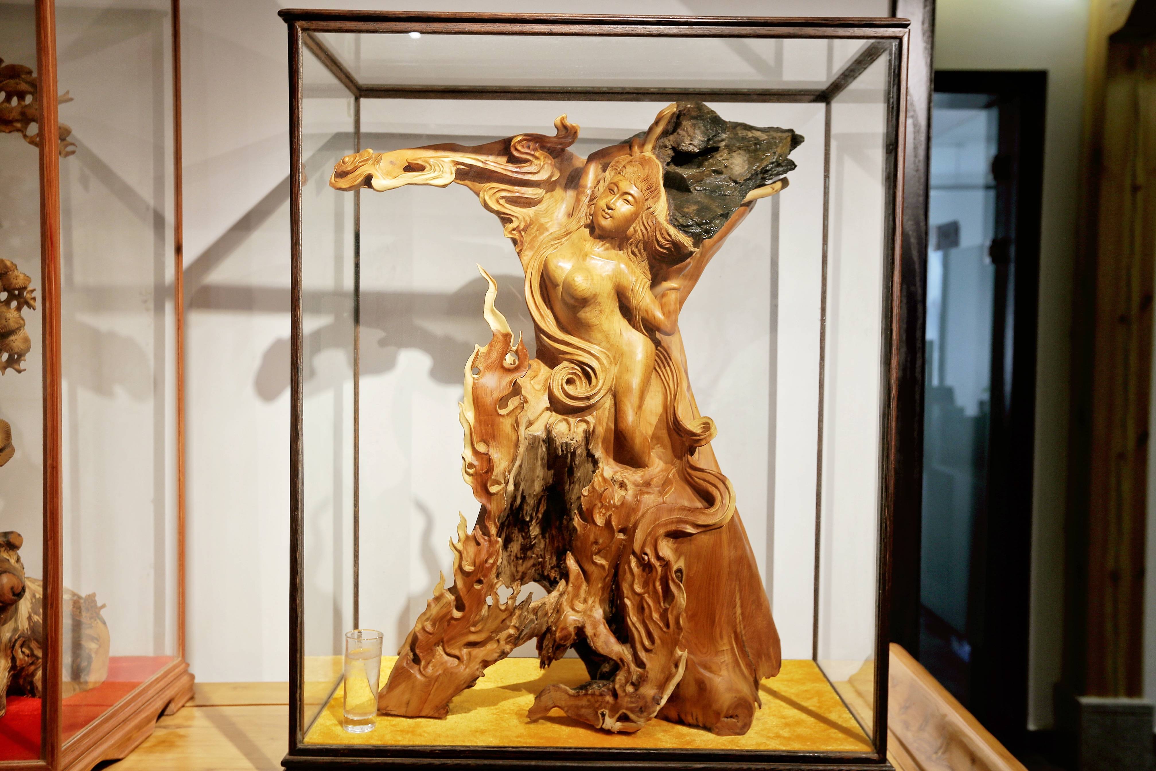 石家庄有一座木雕艺术馆,免门票,这样的非遗文化很多游客没见过6