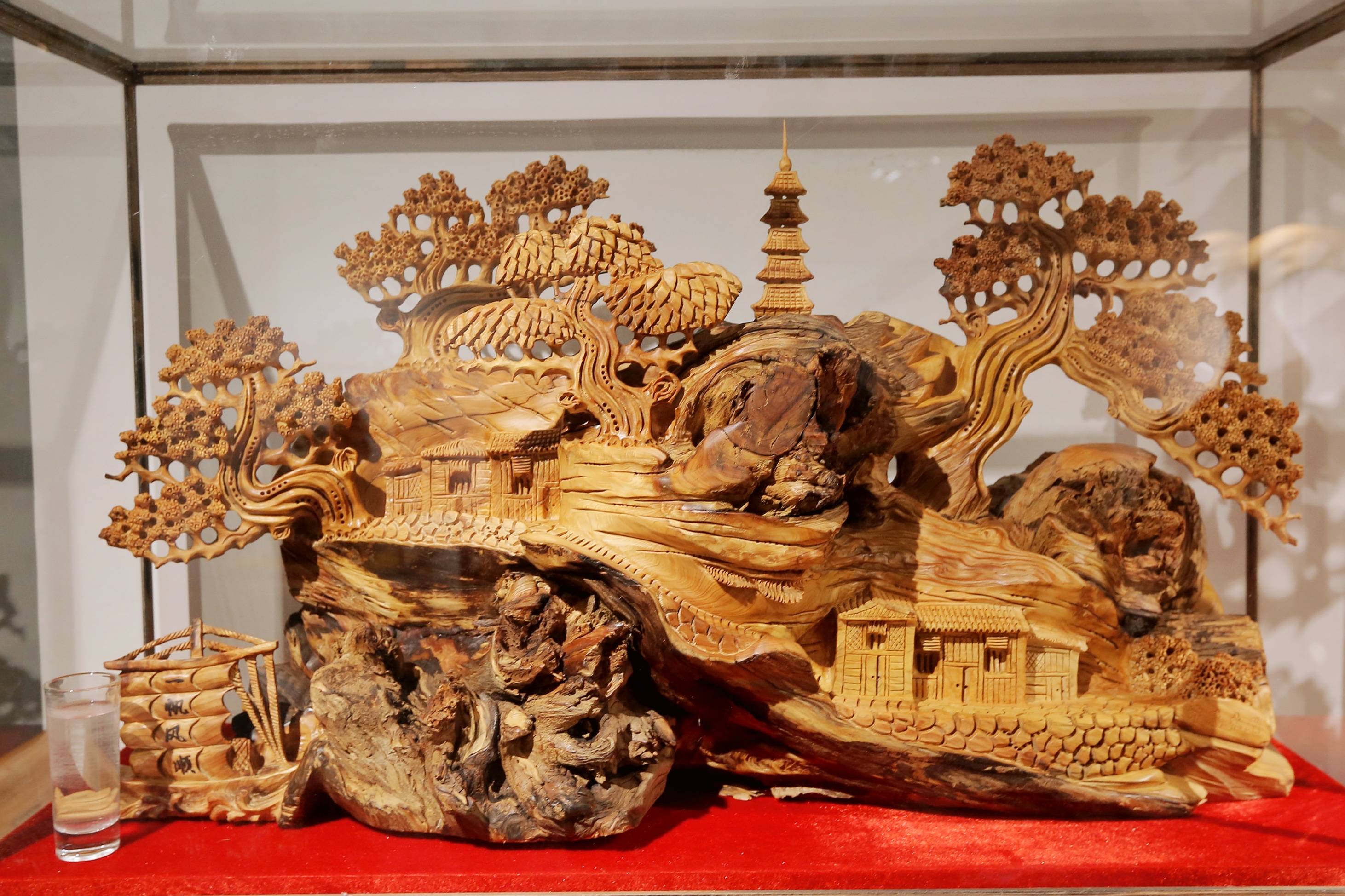 石家庄有一座木雕艺术馆,免门票,这样的非遗文化很多游客没见过7