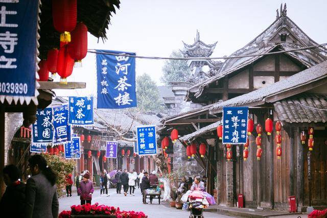 元通古镇,成都周边千年古镇,感觉时光在这里放慢了速度11