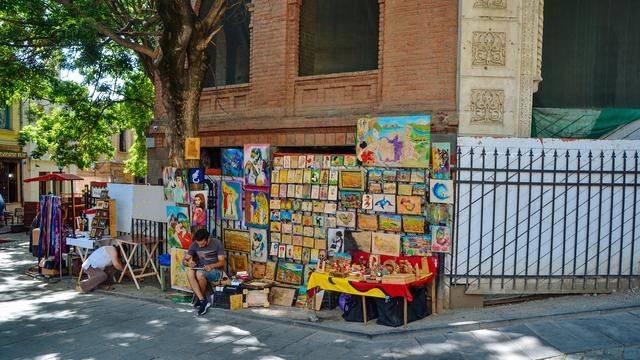 原创 多彩第比利斯,吃的超廉价的樱桃,漫步古老公元四世纪都市18