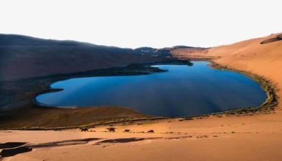 原创 探秘中国一处奇特的沙漠,竟有湖泊百多个,这水是从哪里来的?4