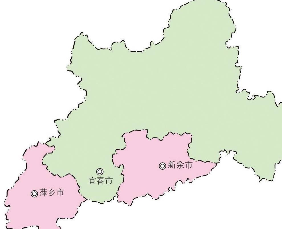 原创 江西宜春地图像螃蟹,为何市中心在一只脚上?7