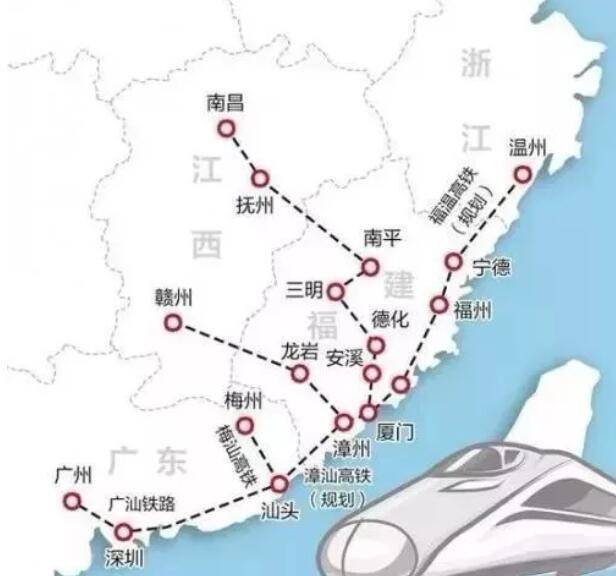 原创 福建未来将建设的几条新高铁,沿途的小城有福了,快看看有你家吗2