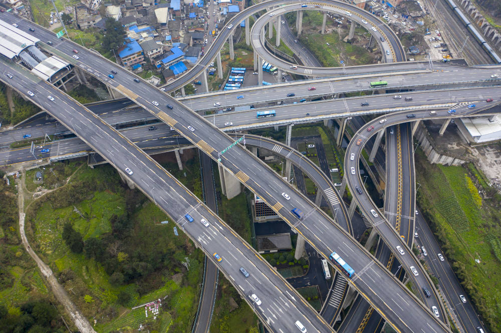 原创 贵州有座“奇葩”立交桥，5层8出口像过山车，老司机上来被绕晕4