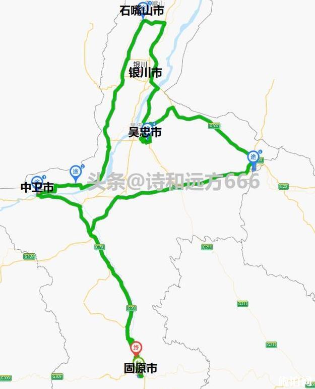 宁夏自驾游最佳路线图1