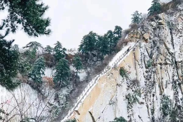华山冬季赏雪滑雪游玩攻略1