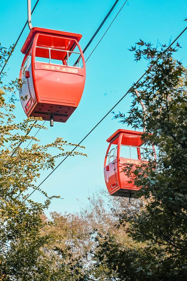 原创 无锡锡惠索道，惠山最高峰海拔达到三百多米，游客可以自由下山1