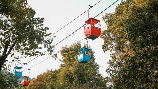 原创 无锡锡惠索道，惠山最高峰海拔达到三百多米，游客可以自由下山3