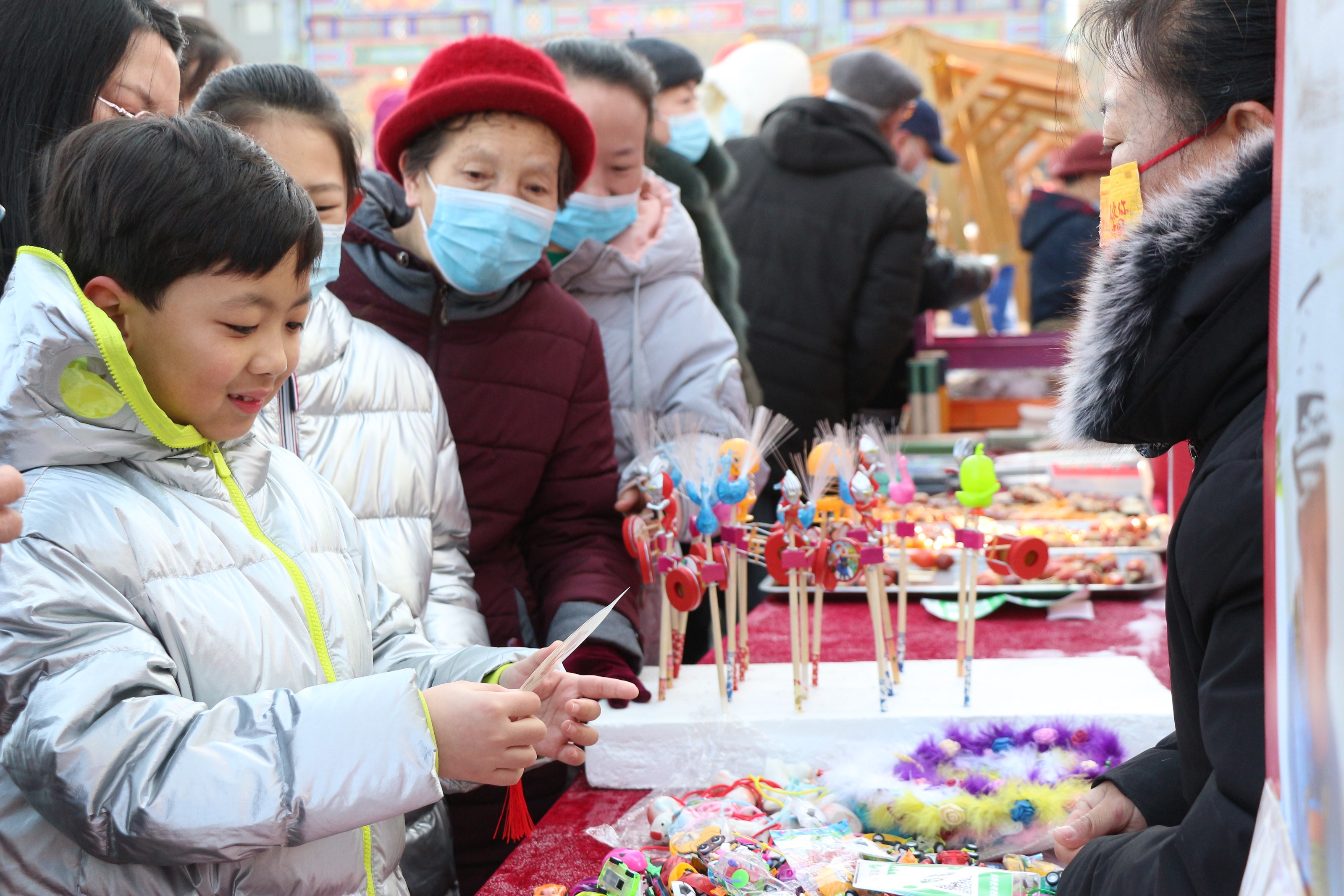 呼和浩特塞上老街非遗庙会闭幕1