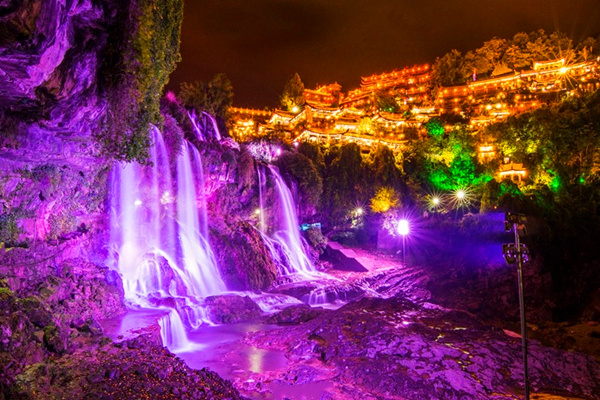 芙蓉镇夜景游记2