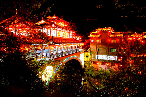 芙蓉镇夜景游记3