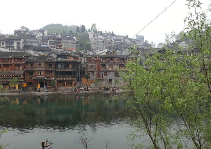 湘西凤凰古城迷醉的夜景3